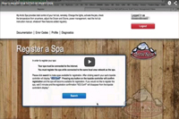 A video How to register your hot tub on myarcticspa